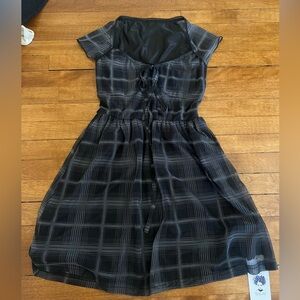 Black Plaid Dress